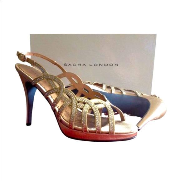 SACHA LONDON ROSEY ALMOND DRESS SANDALS - Picture 1 of 6